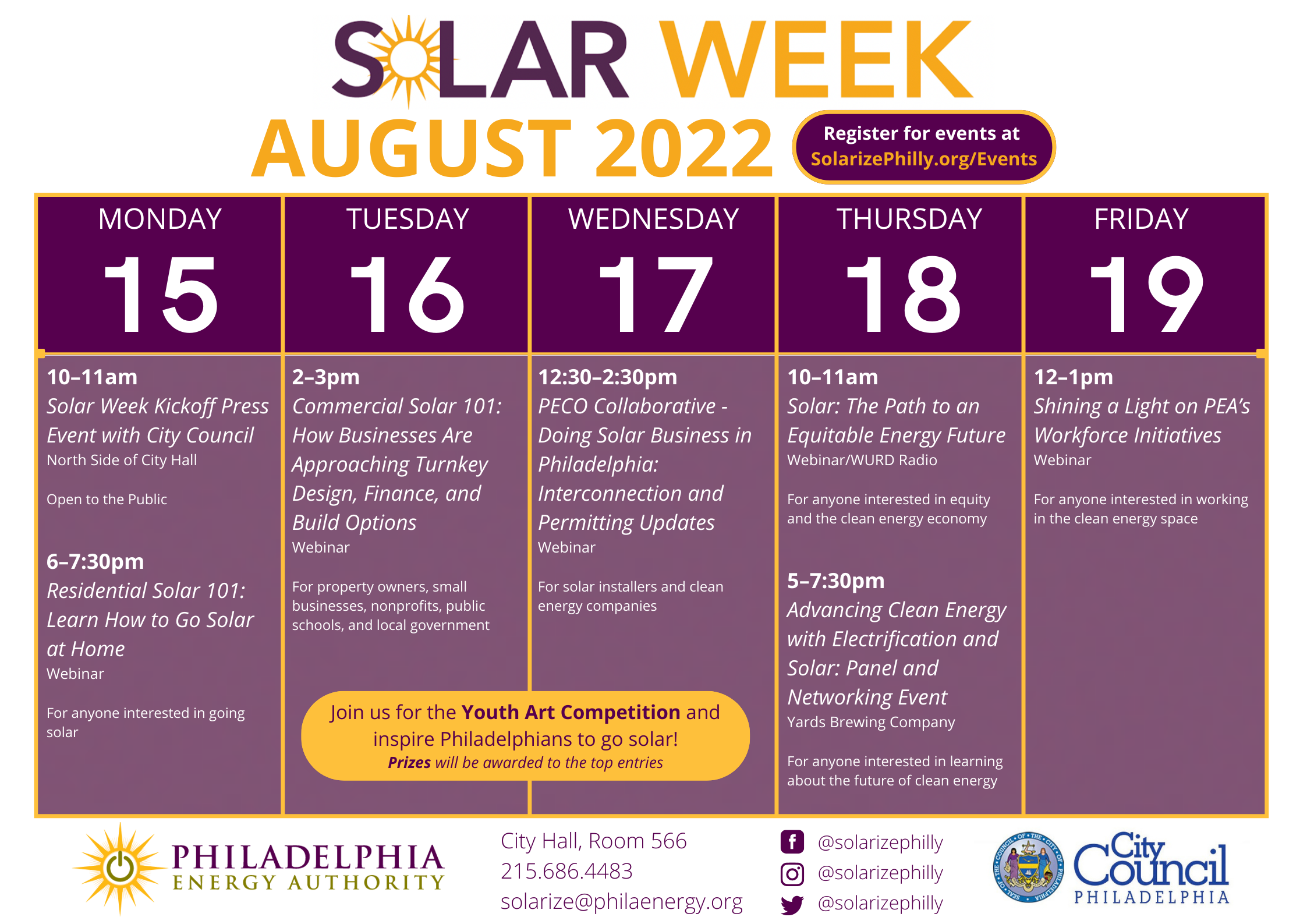 Philadelphia Solar Week 2022☀️ - Philadelphia Energy Authority